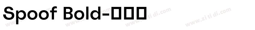 Spoof Bold字体转换